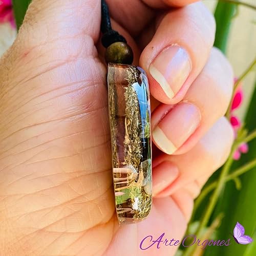 Miniatura 8 de Orgone Necklace, Elephant of Abundance, Prosperity Crystals and Healing Stones Orgonite Pendant Protection - SBB Coil - 7 Chakra - Reiki, Yoga,