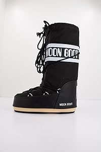 Amazon.com | Moon Boot Nylon Black 35-38 (US Men's 3-6.5, US