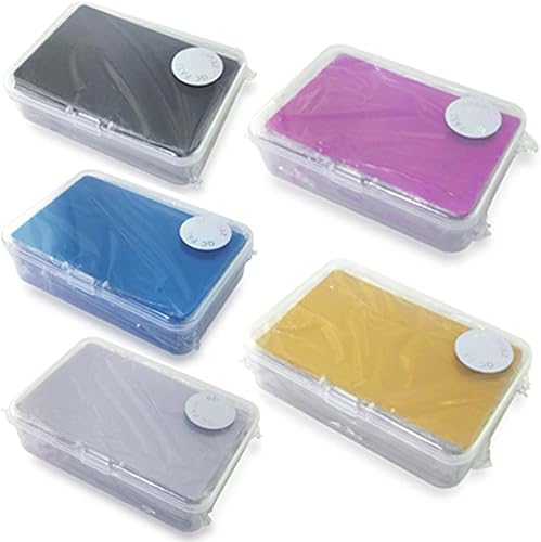 Miniatura 7 de 100 placas de metal de aleación de aluminio de 3.4 x 2.13 x 0.008 pulgadas para grabado láser (azul, blanco, delgado)