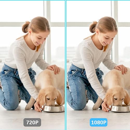 Miniatura 6 de Reloj de cámara Full HD 1080P inalámbrico con visión nocturna, cámara de seguridad interior con detección de movimiento, ultra gran angular de 160