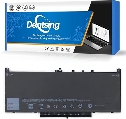Dentsing J60J5 - Batería de repuesto para laptop Dell Latitude E7270 P26S001 E7470 P61G001 Series Notebook 01W2Y2 1W2Y2 MC34Y 242WD PDNM2 R1V85