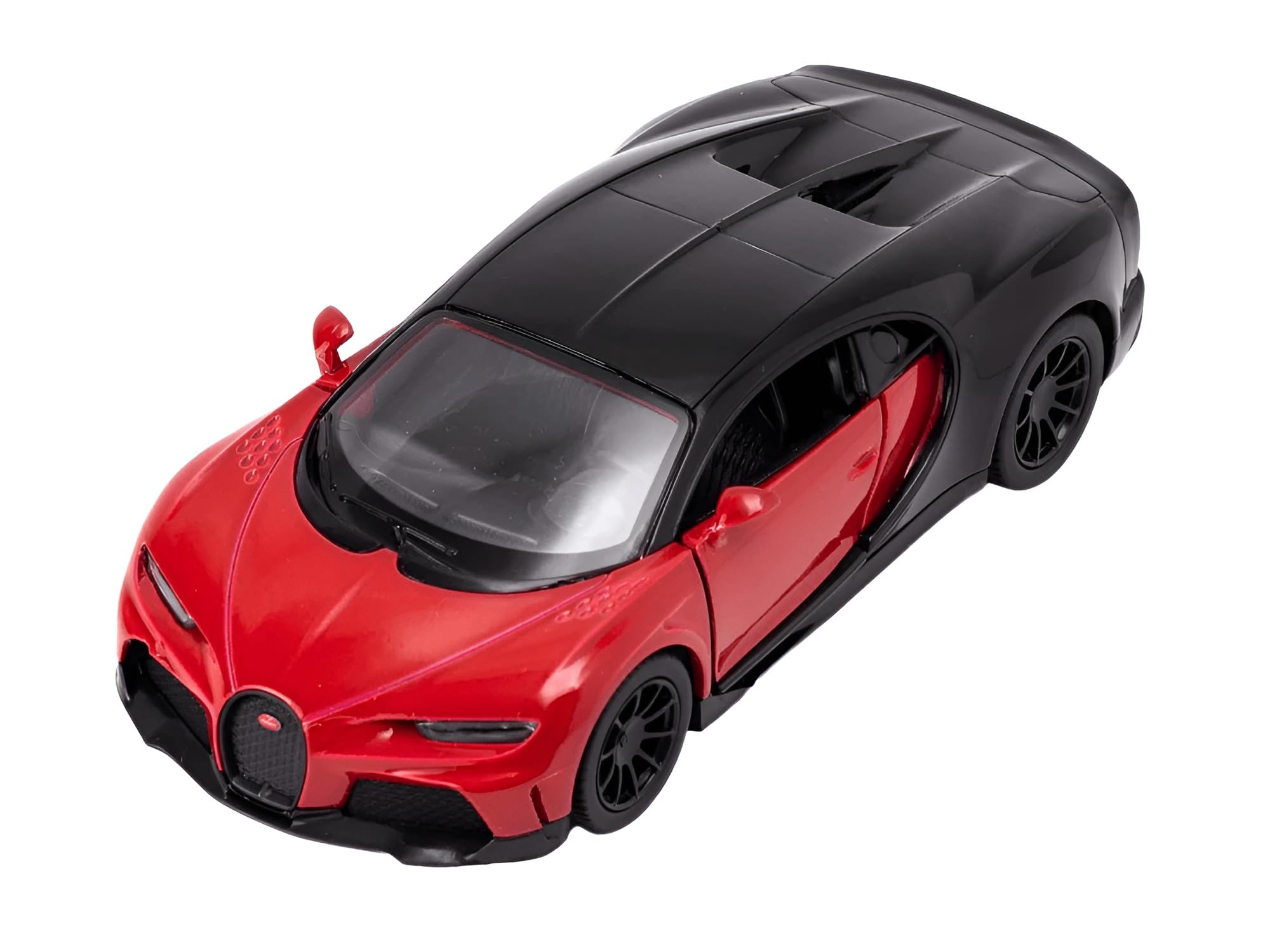 Easy Toys Car, Red Chiron, 1:38 Scale, Die-cast Metal and Plastic, Opening Doors, 3+ Years, Unisex, Adult, Car Enthusiasts