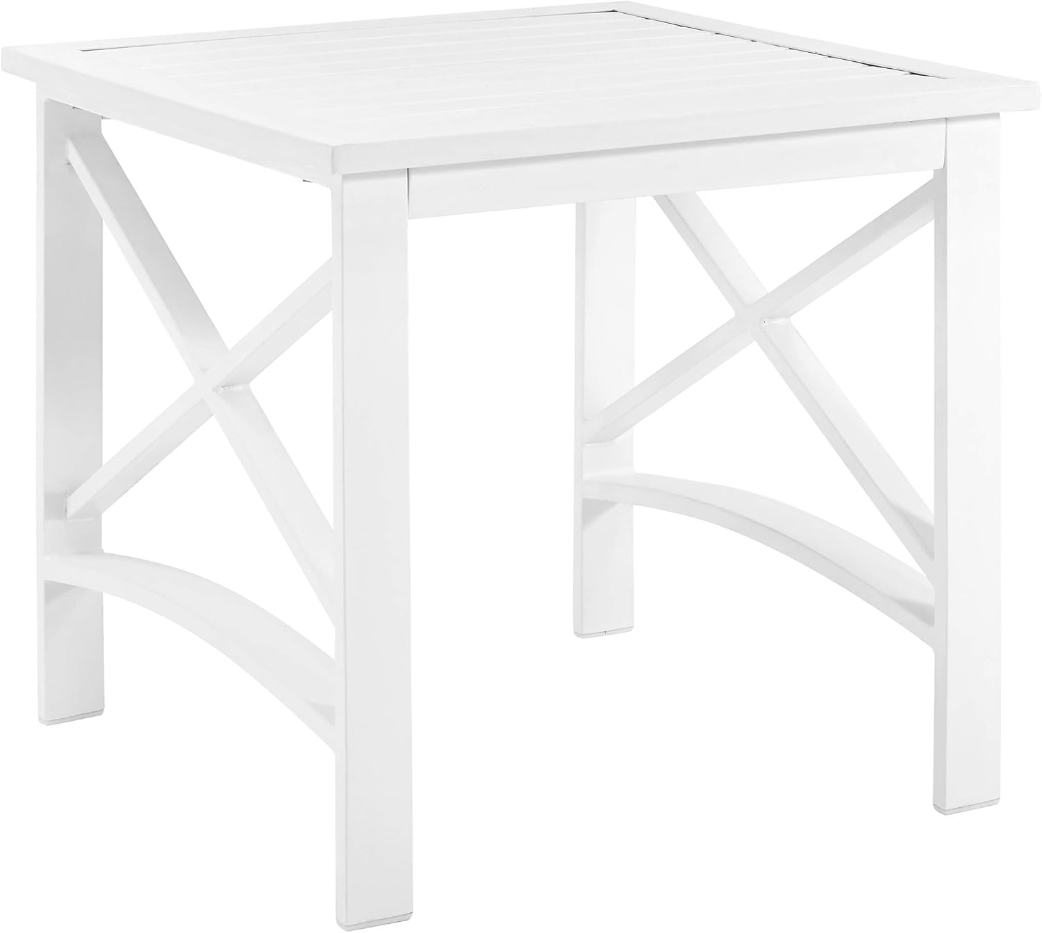 Crosley Furniture Kaplan Weather Resistant Metal Outdoor Side Table for Patio, Deck, Porch, Oiled Bronze