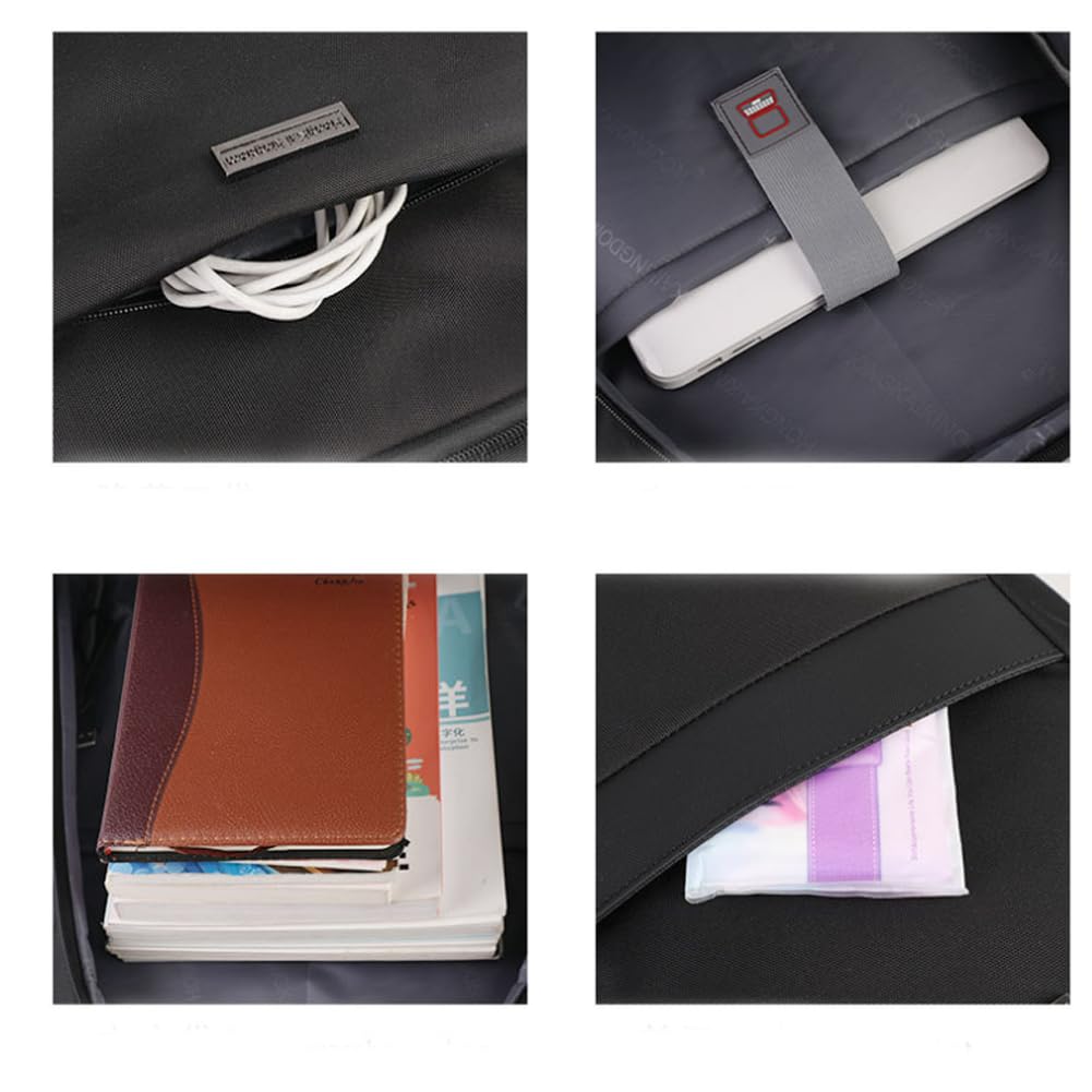 Generico Zaino per uomini e donne grande capacità borsa di viaggio d'affari computer zaino studente dimensione 45 * 33 * 17cm (noir)