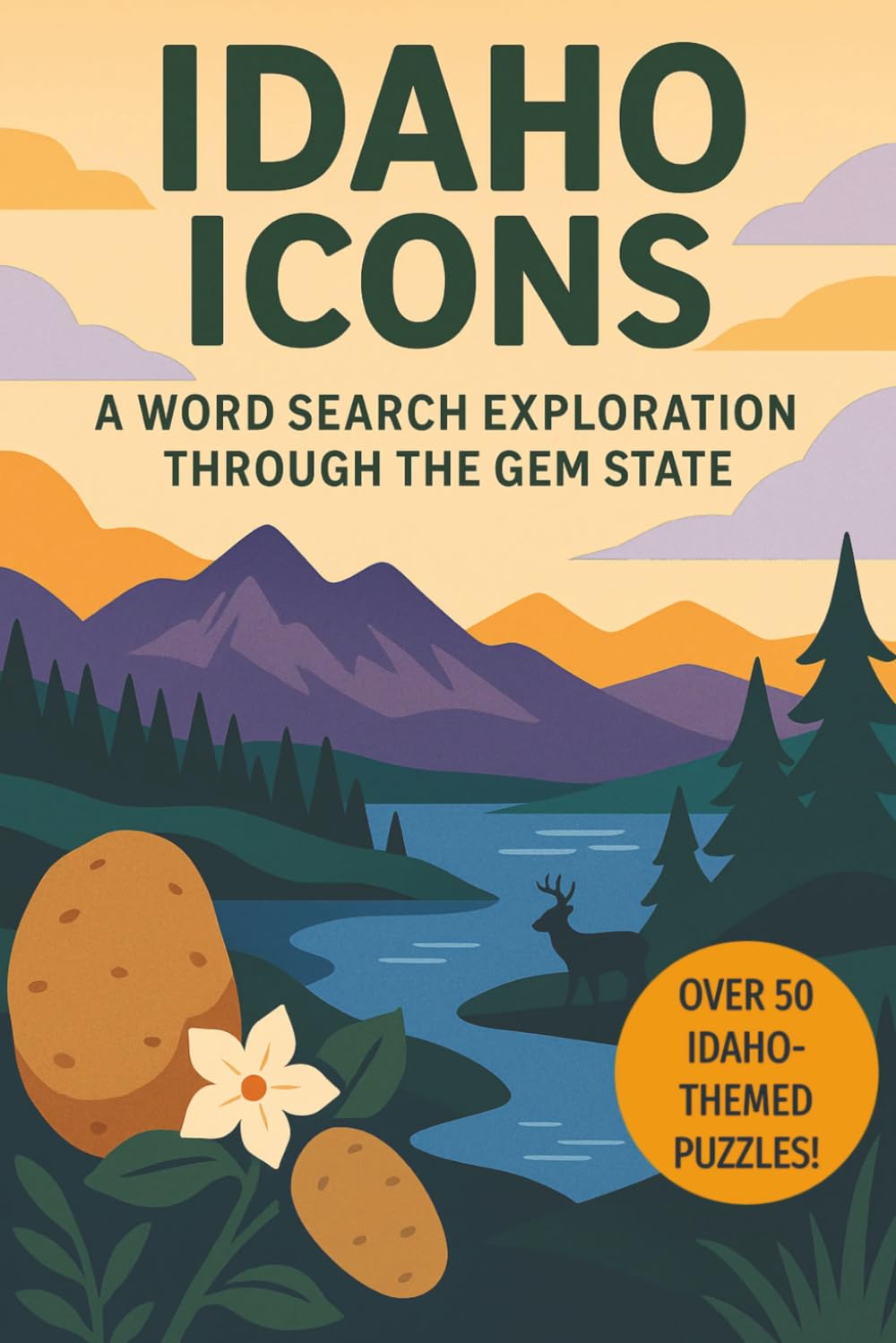 Idaho Word Search: A Puzzle Book about Idaho's Mountains, Rivers, Wilderness and More
