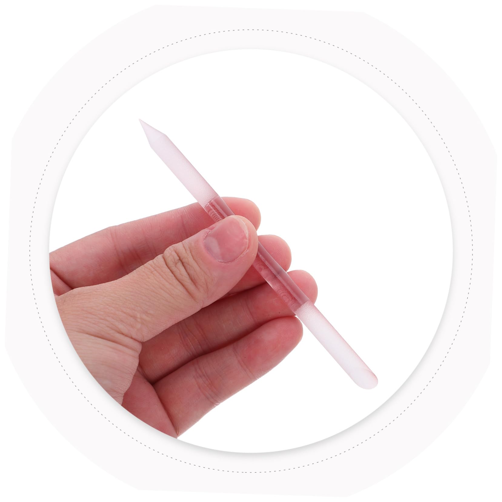 4stücke Glas Kristall-nagelfeilen Glas-nagelpuffer Maniküre-werkzeug für Salon und Heimgebrauch Nagelpflege Abgewinkeltem Design für Präzise Feilung