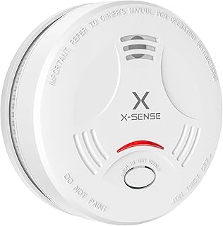 X-Sense Détecteur de Fumée avec 10 Ans de Durée de Vie de la Pile, Détecteur d'Incendie Répond à la Norme EN14604, SD11, Lot de 1