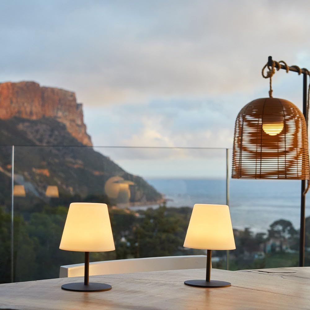 Set di 2 lampade da tavolo a LED senza fili H16CM TWINS