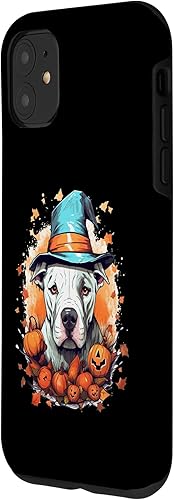 Miniatura 8 de Carcasa para iPhone XXS Dogo Argentino Halloween Witch Pumpkin Dog Lover