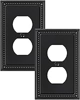 Vista 142 de Paquete de 2 cubiertas de placa de interruptor de luz de doble palanca, cubiertas decorativas de placa de doble interruptor Pearls, placa de pared