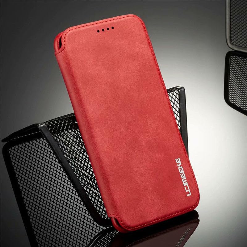 Étui iPhone 12 Pro Max rouge : protégez l'écran avec ce rabat magnétique fin