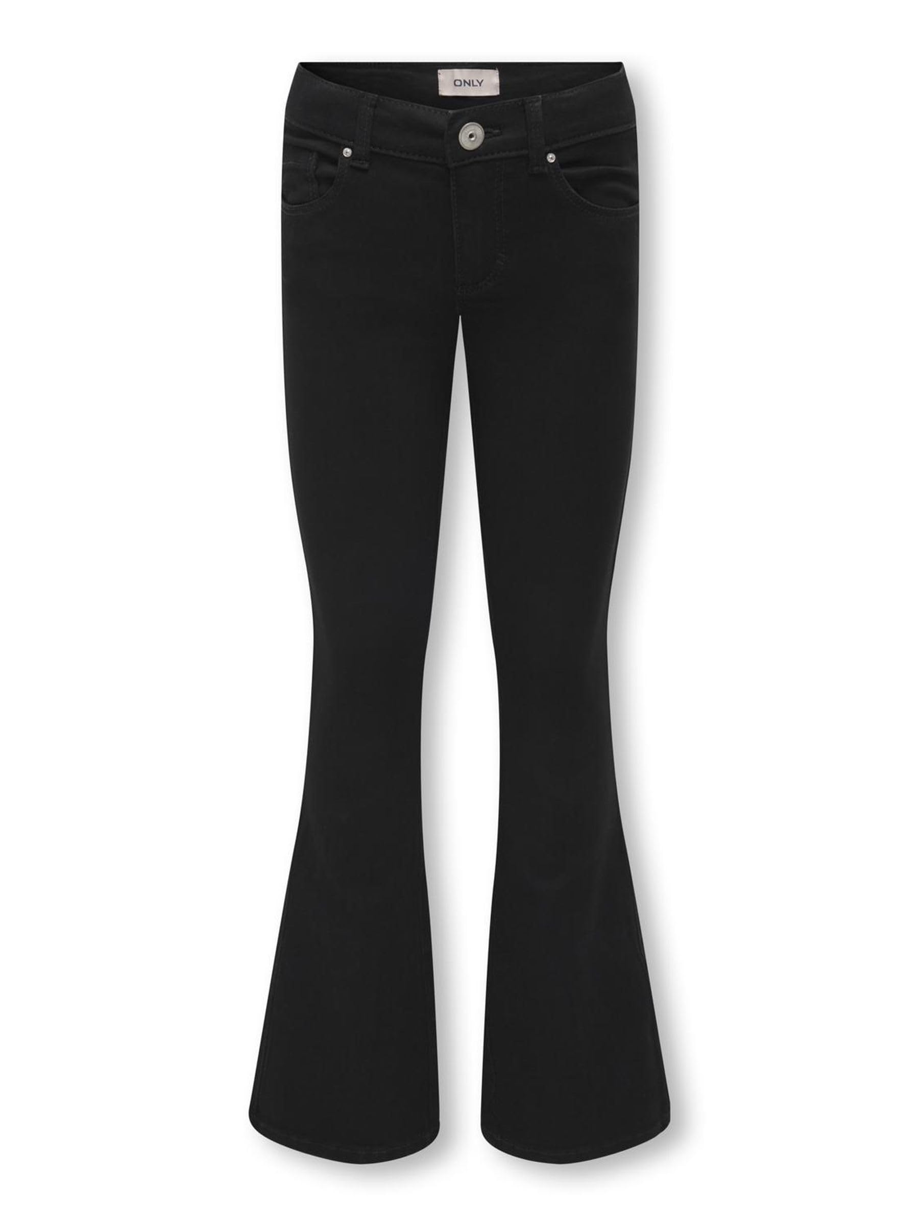 Only kids ONLY Girl's KOGROYAL Life REG Flared PIM600 NOOS Baggy Jeans, Black Denim, 134