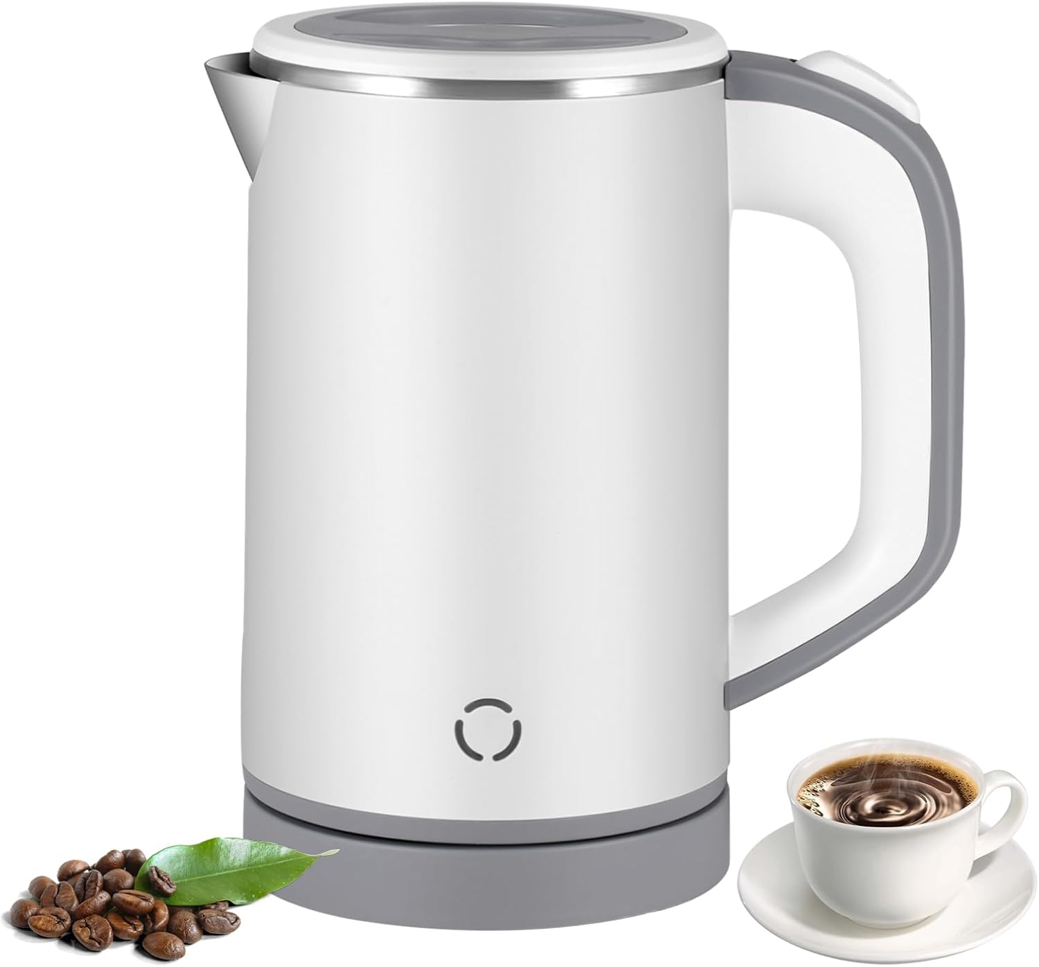 Travel Kettle Small, 800ml Stainless Steel Electric Kettles, Compact