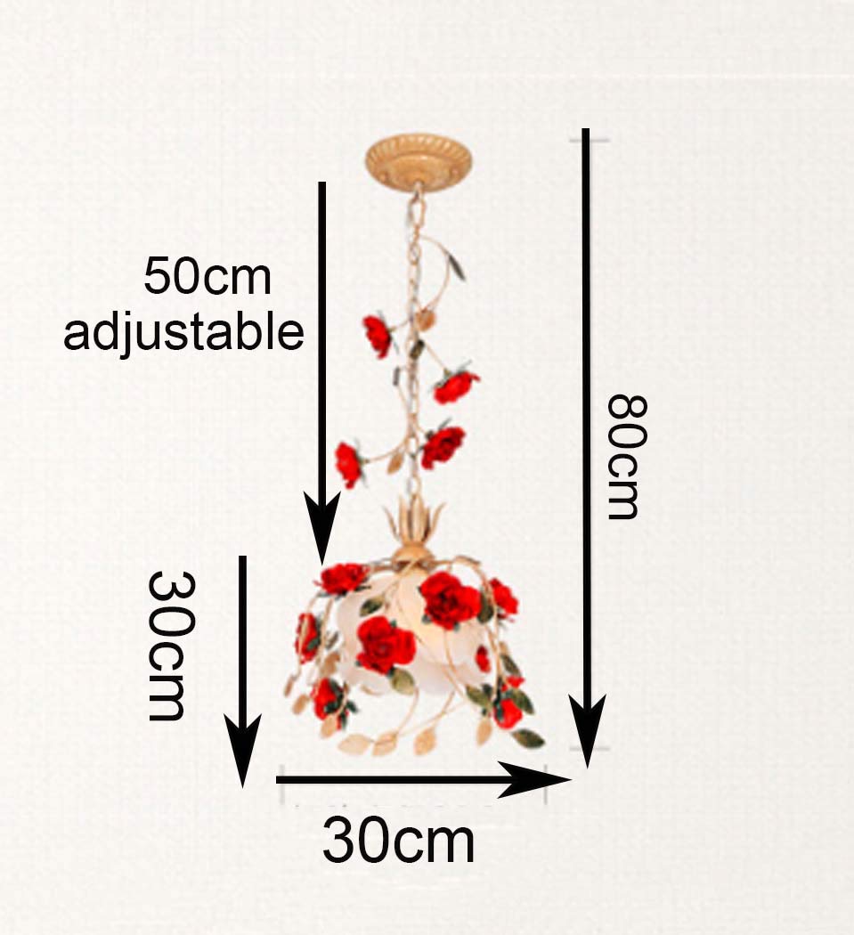 SWEMOPP Lampadario a sospensione a forma di fiore francese, grande lampada a sospensione a soffitto in vetro di latte, lampadario floreale moderno nordico, lampadario a fiori verdi per sala da pranzo