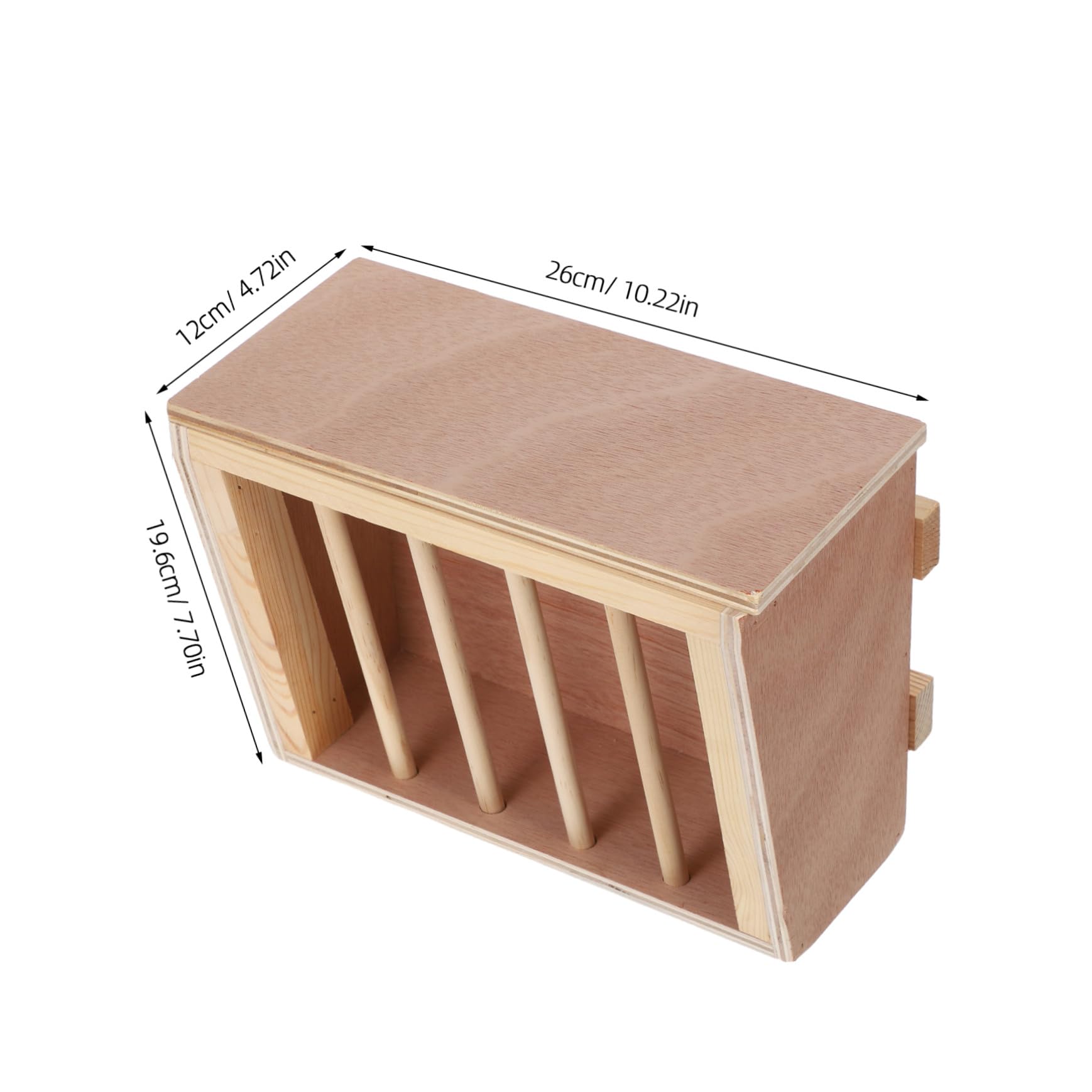 Hemobllo Râtelier à Foin Mural pour Lapins Mangeoire Bois pour Petits Animaux Distributeur De Foin pour Cage Porte-Foin Suspendu pour Cochons Et Chinchillas