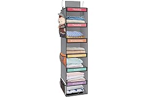 Fixwal 6-Shelf Weekly Hanging Closet Organizer for Kids: Simplify Your Child's Wardrobe