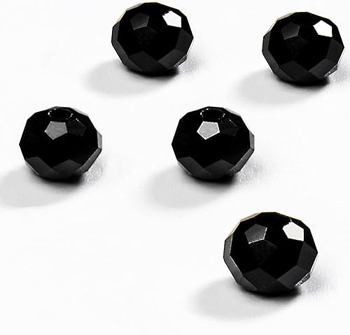 Briolette de 0.236 in, 750 cuentas de cristal facetadas con forma de Rondelle, cuentas espaciadoras de cristal para pulseras, collares, decoración