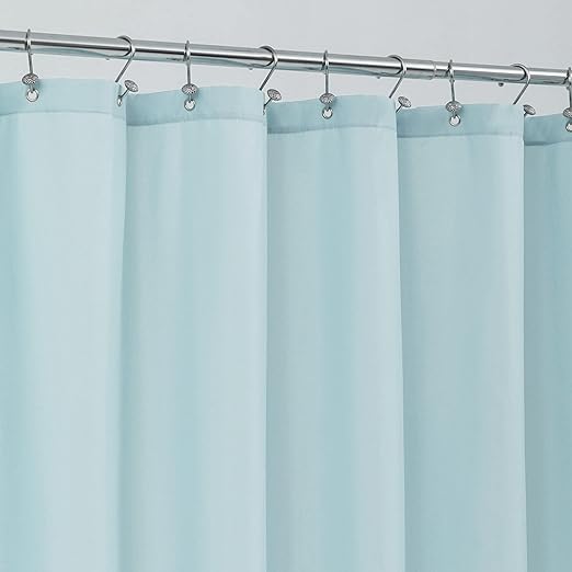 ALYVIA SPRING Extra Long Fabric Shower Curtain Liner Waterproof 72" x