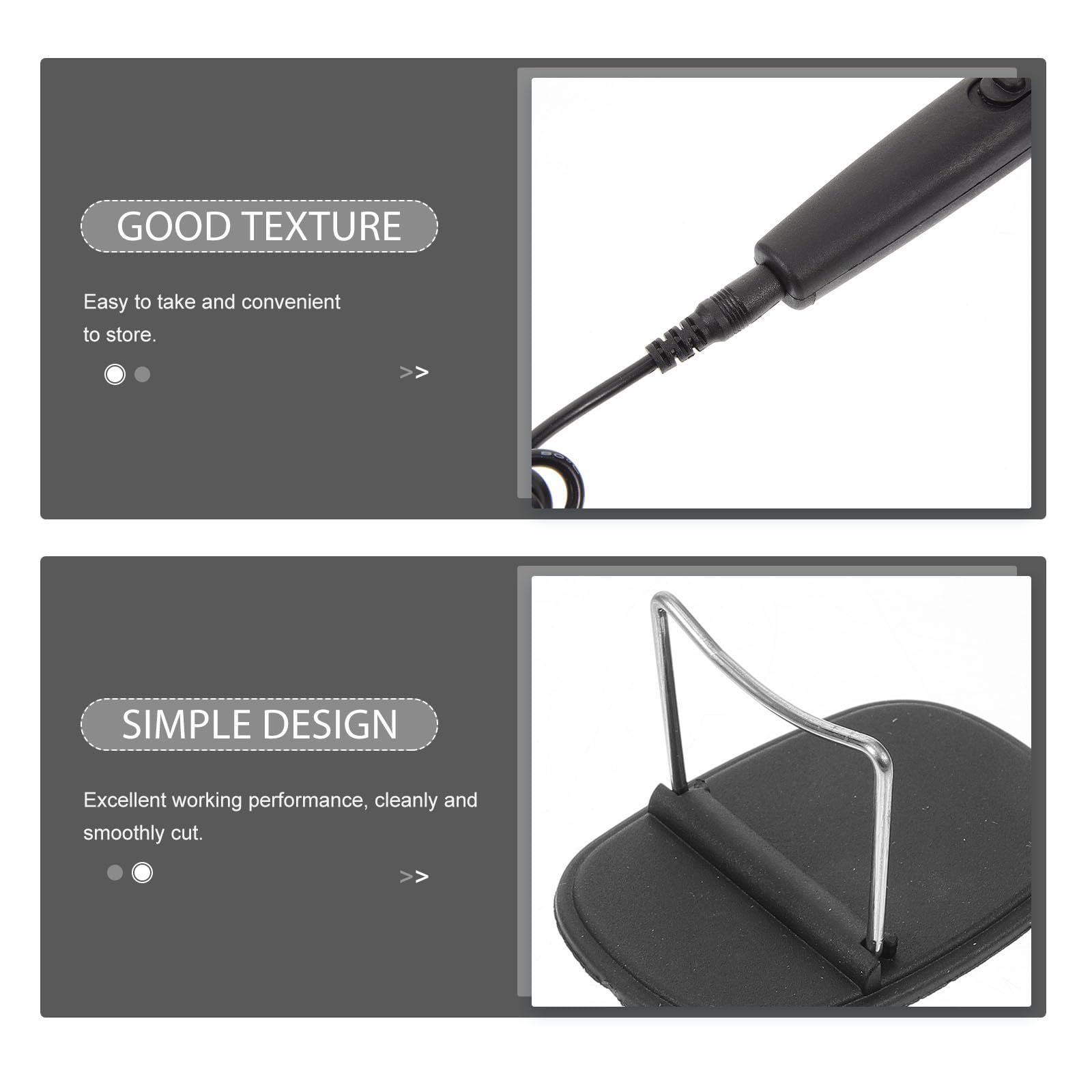 Zerodeko Coupe-Mousse Électrique 9 Pièces Kit 4-en-1 18w Fil Chaud, Outil de Découpe de Mousse Portable, 100-240v, Compatible Prise EU, pour Sculpture, Découpe de Plaques et Travaux