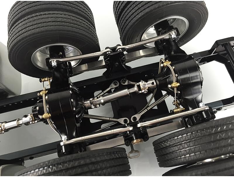 LESU 1/14 RC 6 * 6 Metal Chassis for DIY Model Tractor Truck Dumper Motor Diff Lock Servo Hobby Grade Model
