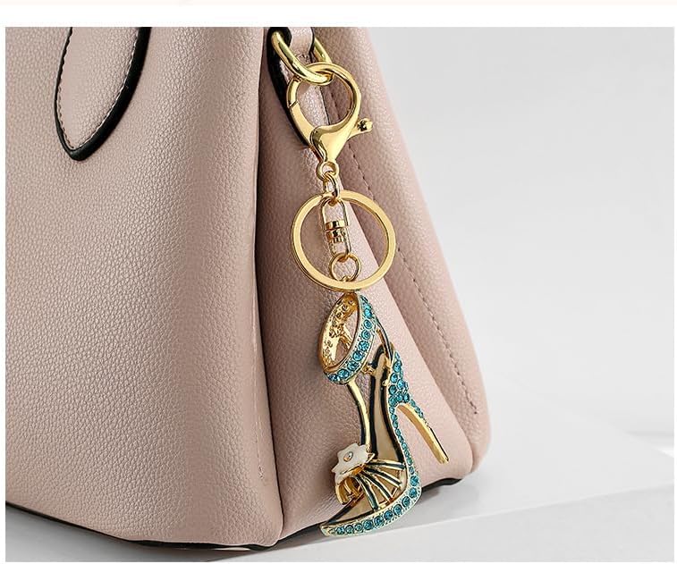 Shoe Key Chain High Heel Rhinestone Key Ring Key Wallet Backpack Handbag Pendant Strap Pendant High Hee - Image 4