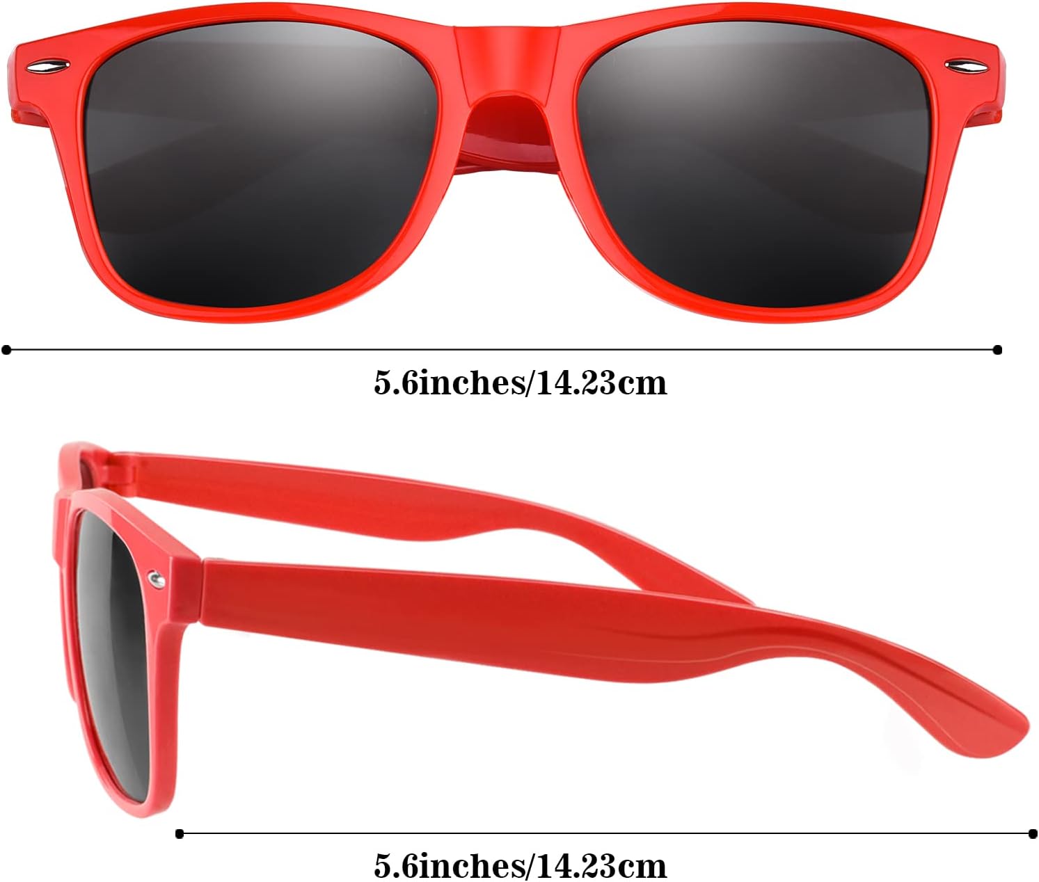 TUPARKA 20 Pack Kids Sunglasses Bulk for Summer Pool Party Favors Birthday Parties Goody Bag Fillers, Red - Image 2