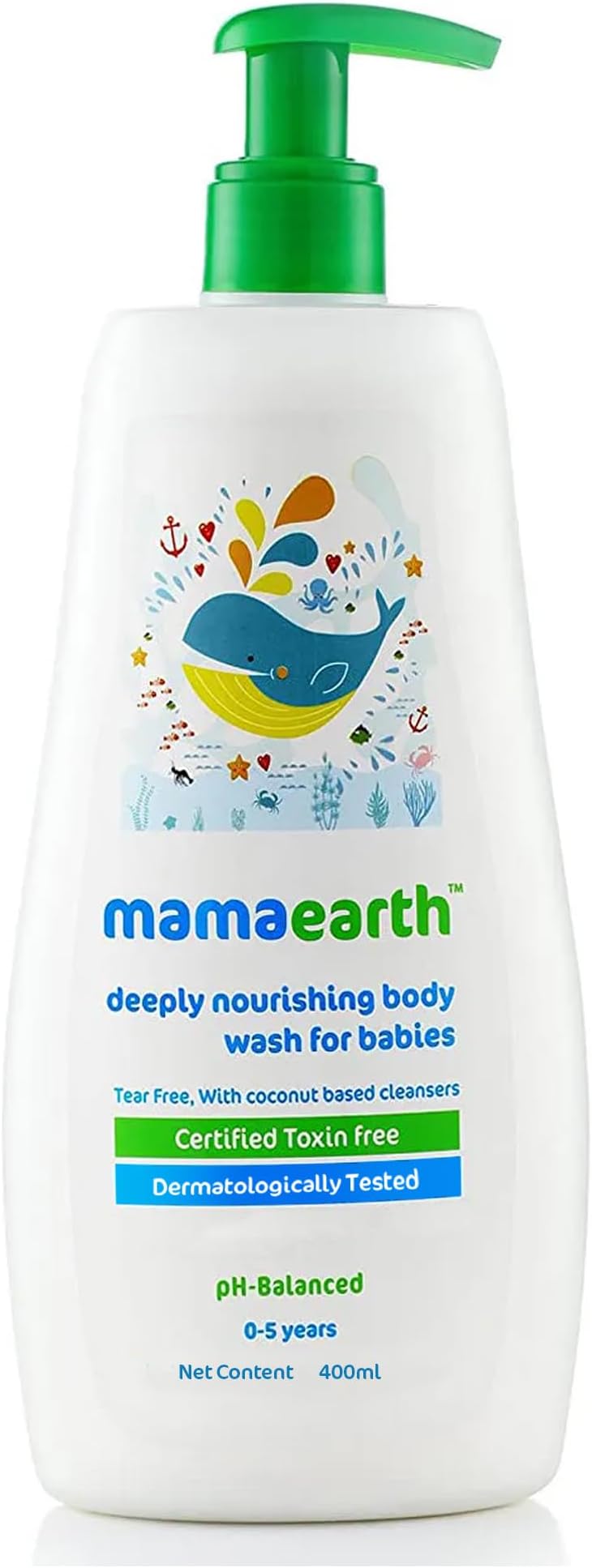 – Deeply Nourishing Baby Body Wash with Coconut Oil, Orange Essential Oil & Aloe Vera | Tear-Free Cleanser, Gentle Daily Bath Wash for Newborns & Infants | Soft & Nourished Skin, 400ml