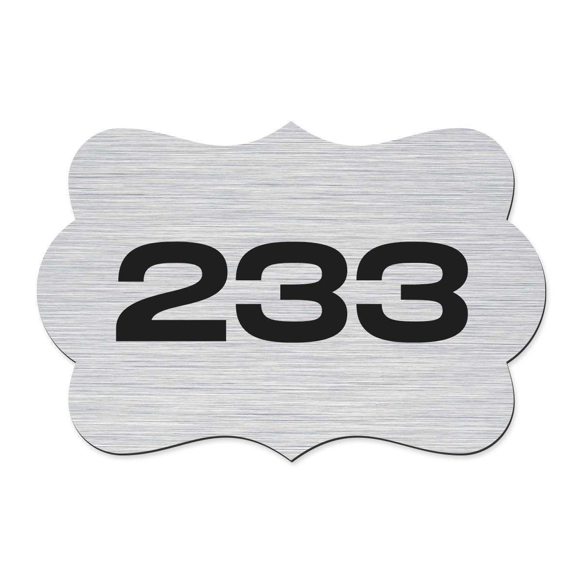 Custom Door Numbers for Home & Office | PVC Plaques with Self-Adhesive Double-Sided Tape | 4x2.5 Inches | Flat Numbers, for Offices, Malls, Multi-Purpose Use (Des02 Gold) — Amazon image 5