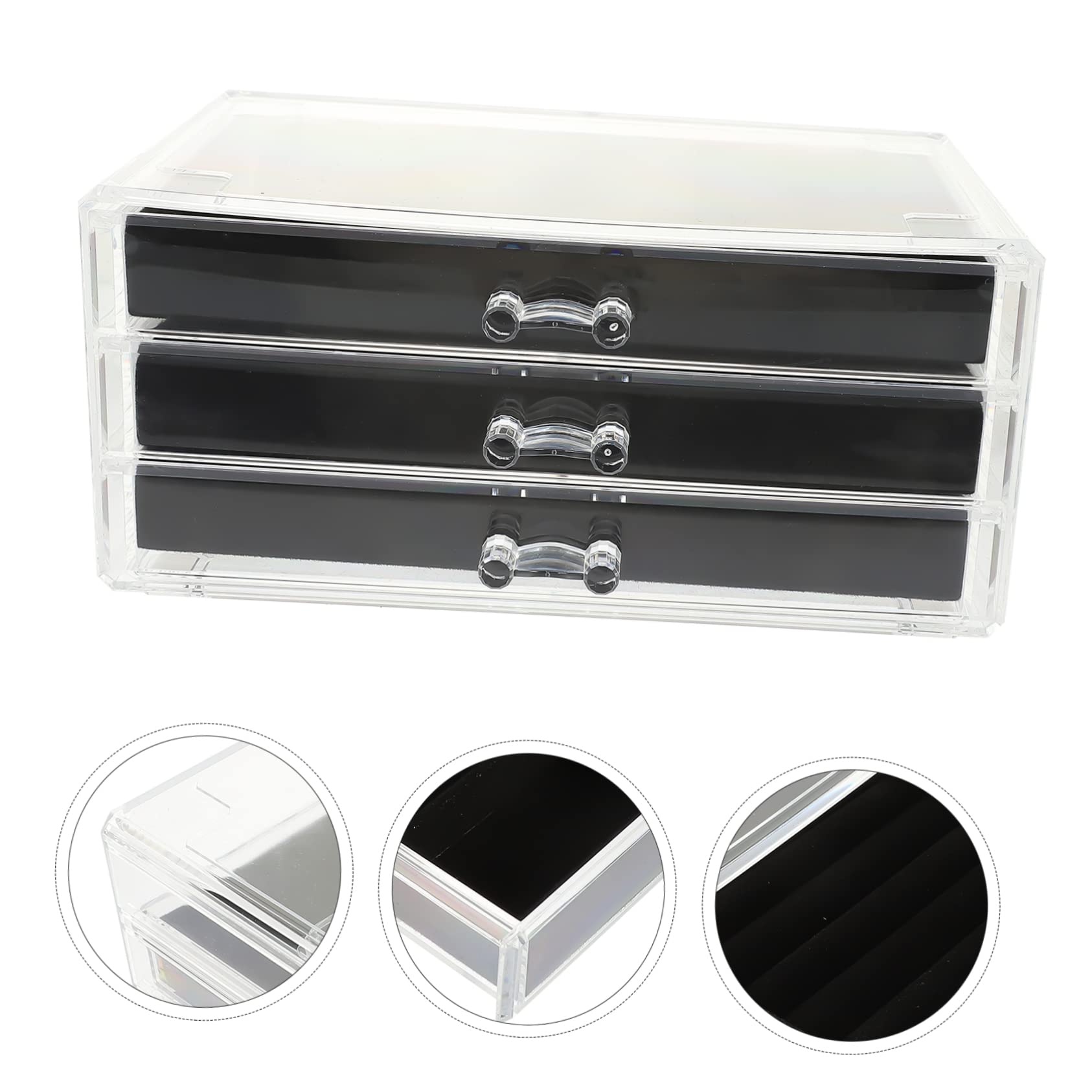 Abaodam Scatola Portaoggetti Per Orecchini Contenitore Per Gioielli Organizer Da Viaggio A 3 Strati Custodia Per Orecchini Custodia Per Collane Organizer Per Trucco