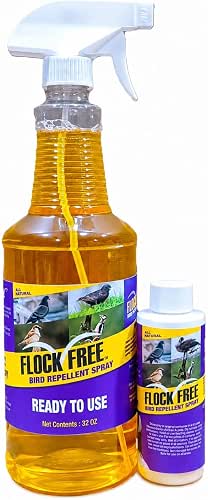Bird Repellent Spray Bundle, Ready to Use Bird Spray 32oz