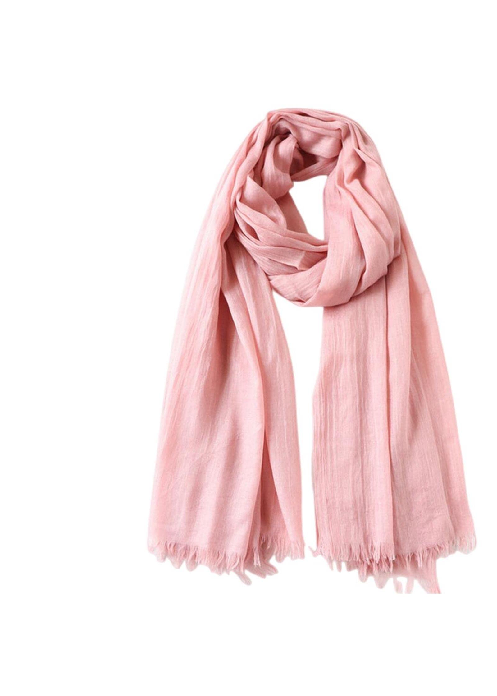 Sciarpa 105 * 190 Cm di qualità Un Pezzo Maxi Donne Musulmane Scialli Sciarpe Sfilacciati Sfilati Indossano Solidi Hijab Pashmina Oversize