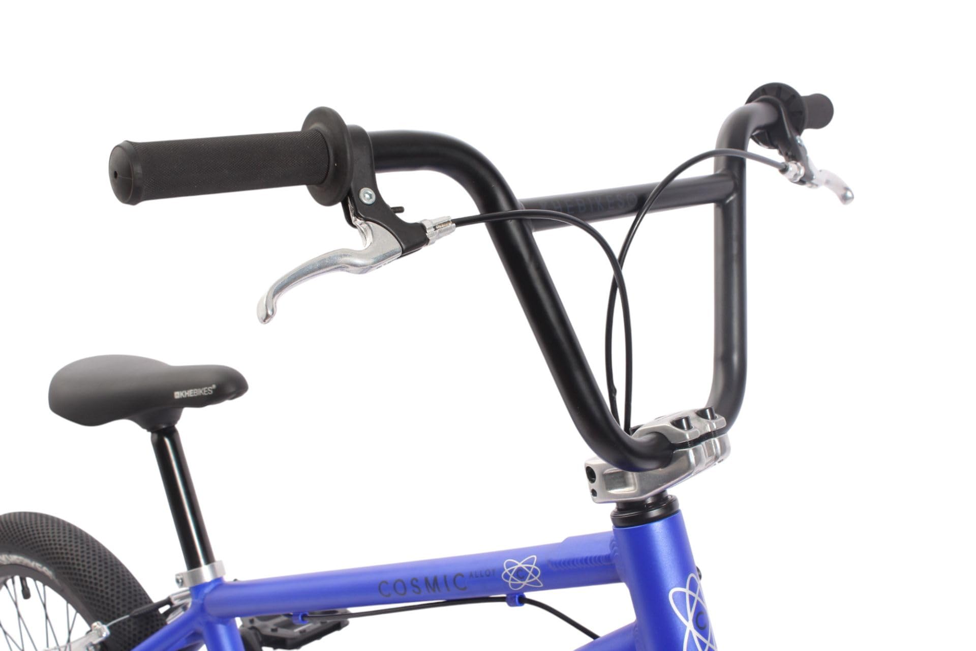KHE Cosmic AL 20 pollici BMX ruota – Telaio in alluminio – 10,6 kg – Freni a V – Affix Rotor – Trucchi – Pneumatici Acme – Street Park Pumptrack – Blu – Modello 2025 – 135 – 170 cm dimensioni del
