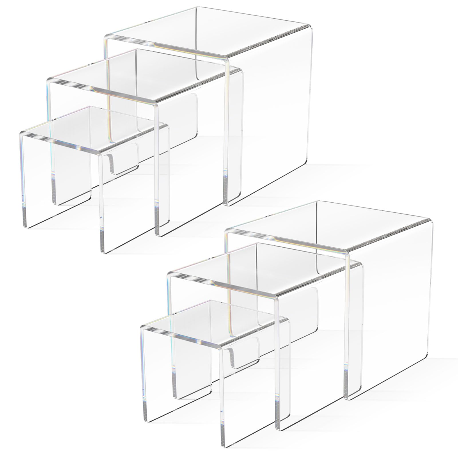 Présentoir en acrylique transparent anti-ombre pour valoriser les bijoux et petits objets