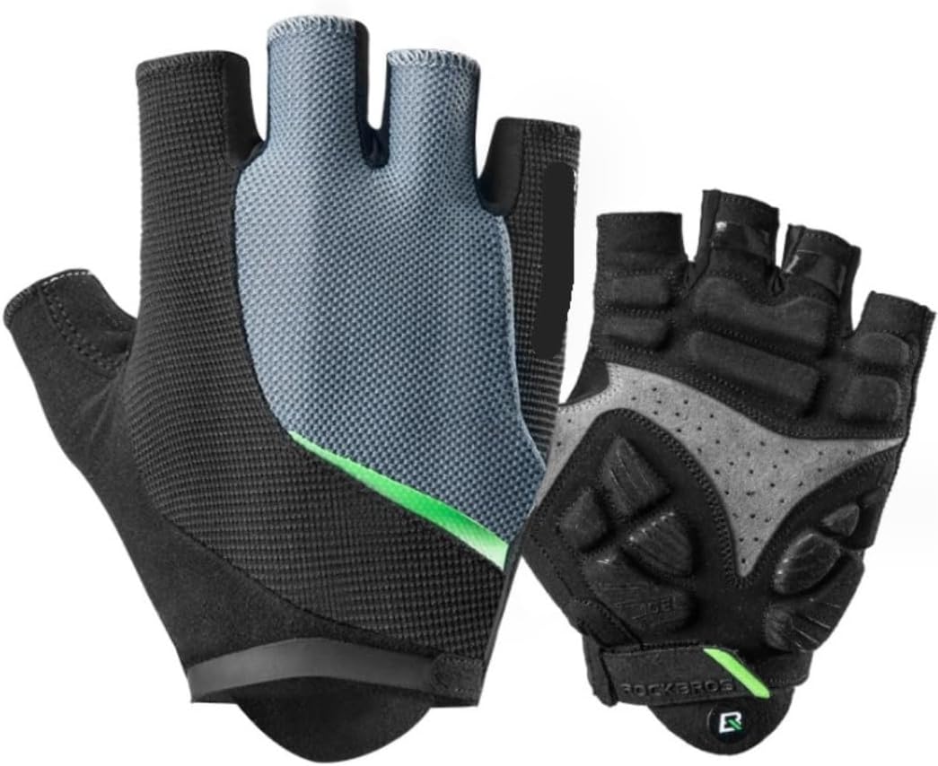 Biking Gloves Half Finger Gloves Weightlifting Weightlifting Gloves Unisex Cycling Gloves Cycling Gloves (Color : Black, Size : X-Large)