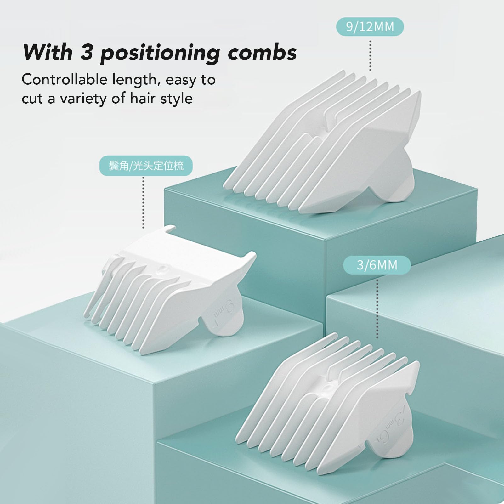 Cortadora de Pelo para bebé, Funcionamiento Silencioso, Cortadora de Pelo Eléctrica Lavable para bebé para Recién Nacidos