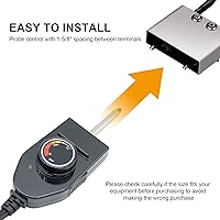 Vista 4 de Cable de alimentación de sonda de termostato ajustable para ahumador Masterbuild, piezas de ahumador eléctrico para Masterbuilt, la mayoría