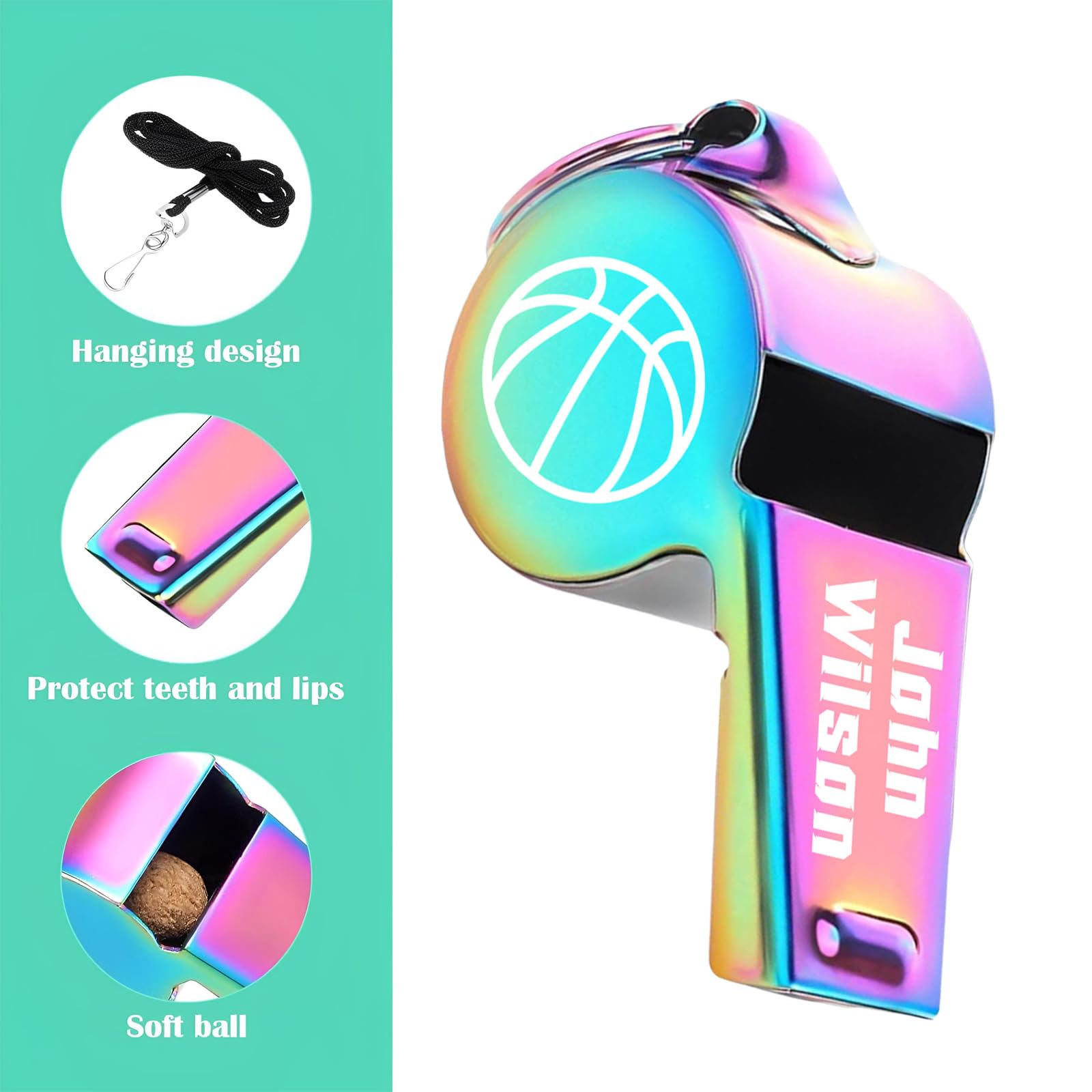 JETSKI SEADOO WAVERUNNER JET BOAT MERCURY MARINE WHISTLE WITH CLIP NEON YELLOW