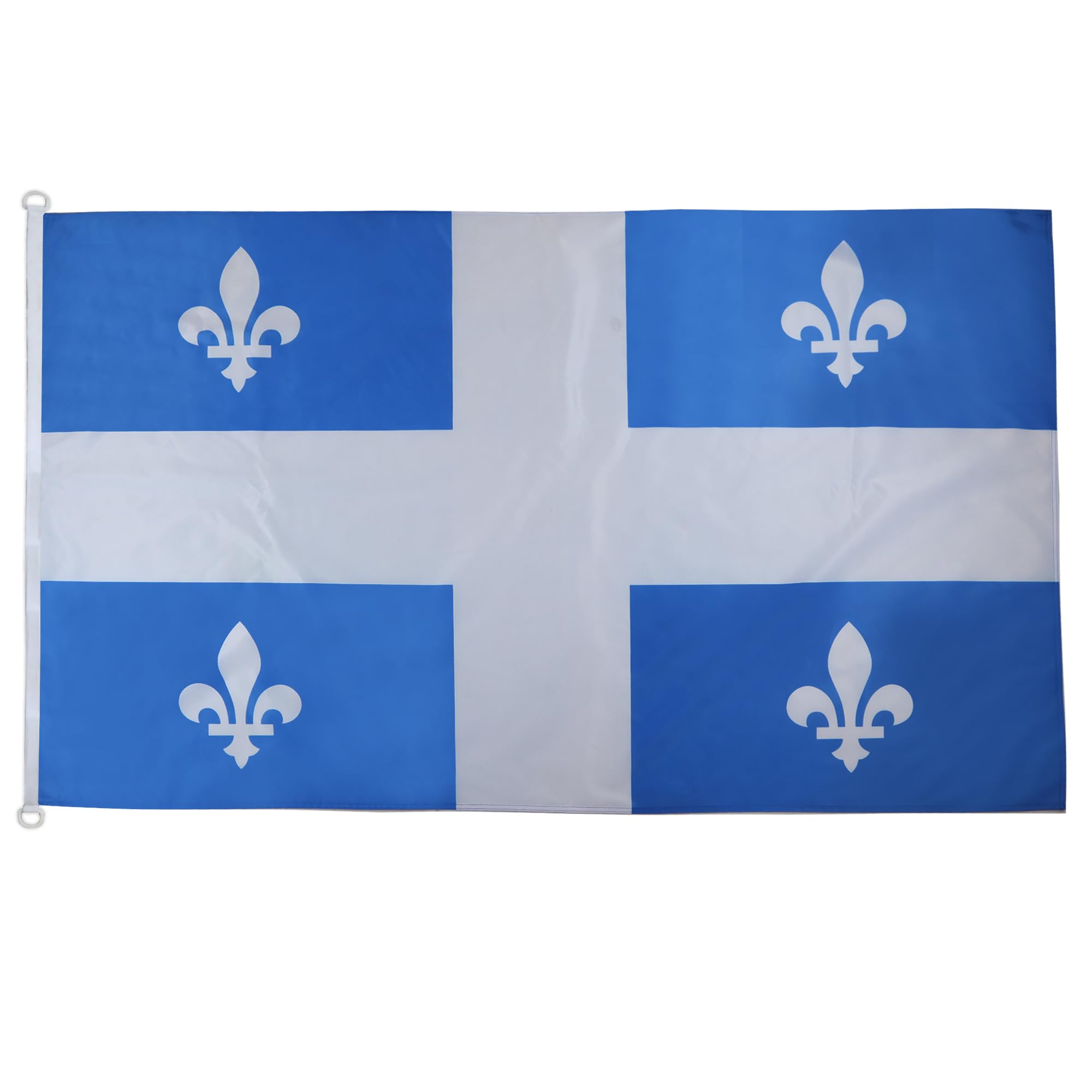 Drapeau Québec 150x90 cm spécial extérieur AZ FLAG en maille bloquée