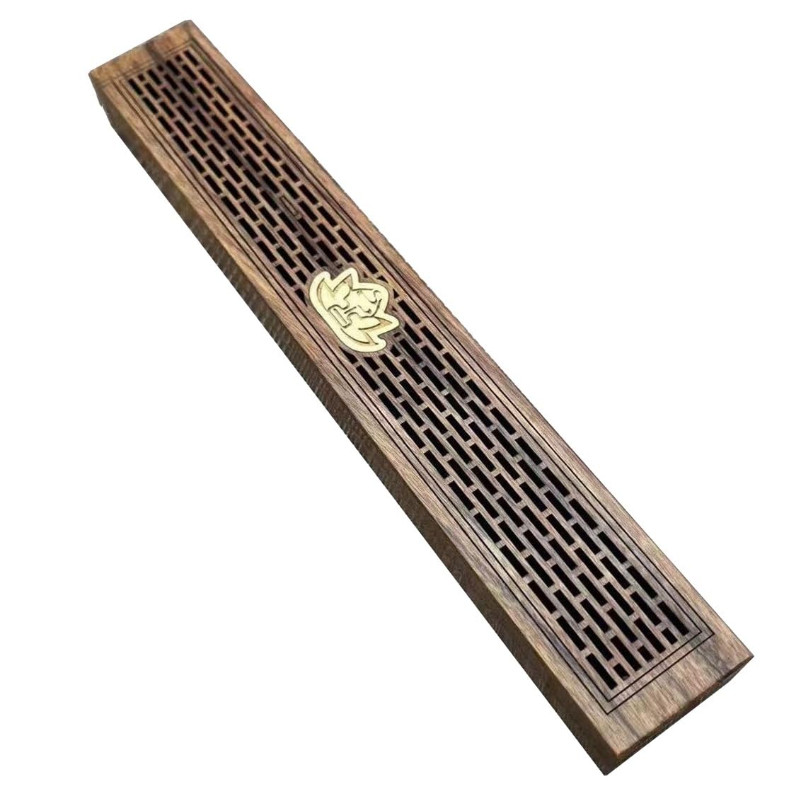 Vamior A Solid Wood Fragrance Censer Romatherapy Lying Tray Zen Meditation Room Decor Desk Ornament Gift(A)