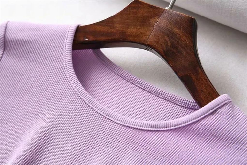Women's Side Drawstring Pleated Slim Cropped Top