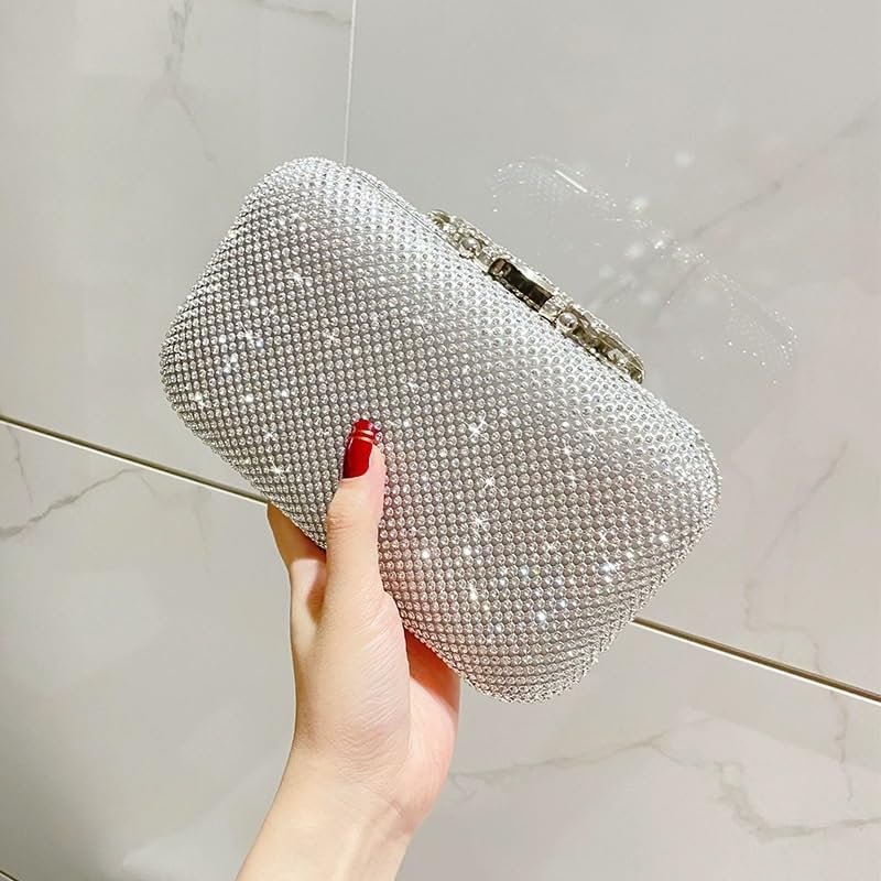 Wedding Prom Rhinestones Evening Dress Bag Women's Handbag Banquet Hand-held Crossbody Bags Formal Events Banquets image 4