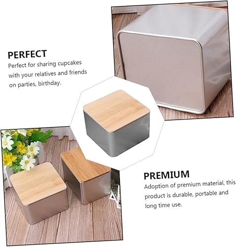 Miniatura 4 de Cabilock Cover Coin Candy Storage Square Desktop Tidy Box Nut Storage Snack Contenedores Divisores Boda Fiesta Snack