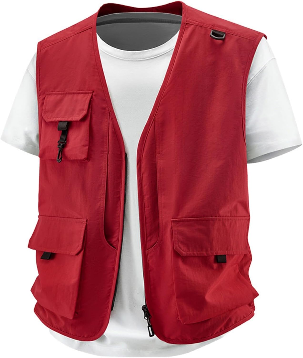 Mens Utility Vest Multi Pocket Work Fishing Outdoor Winter