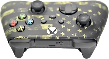 Wireless Custom Controller Compatible with PC, Windows 10+, Series X/S & One (Series X/S Camo Flag)
