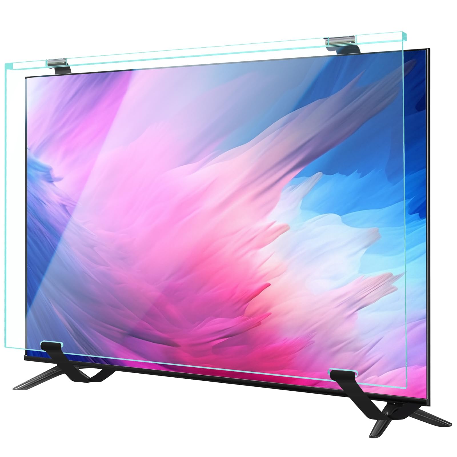 Protector de Pantalla de 65 Pulgadas para TV, Ultratransparente, Antihuellas, Reduce Golpes y Arañazos, Fácil de Limpiar, Protector de Pantalla Acrílico para Pantalla de TV y Monitor