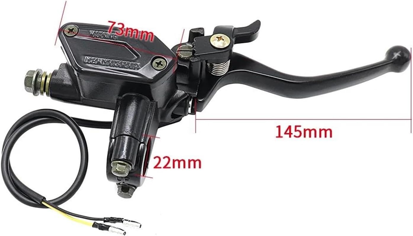 Motorcycle Hydraulic Brakes Clutch Lever Cylinder Pumping Brake For 50cc70cc 110cc 125cc 150cc 250cc ATV Pit Pro Dirt Motocross Bike(Right)