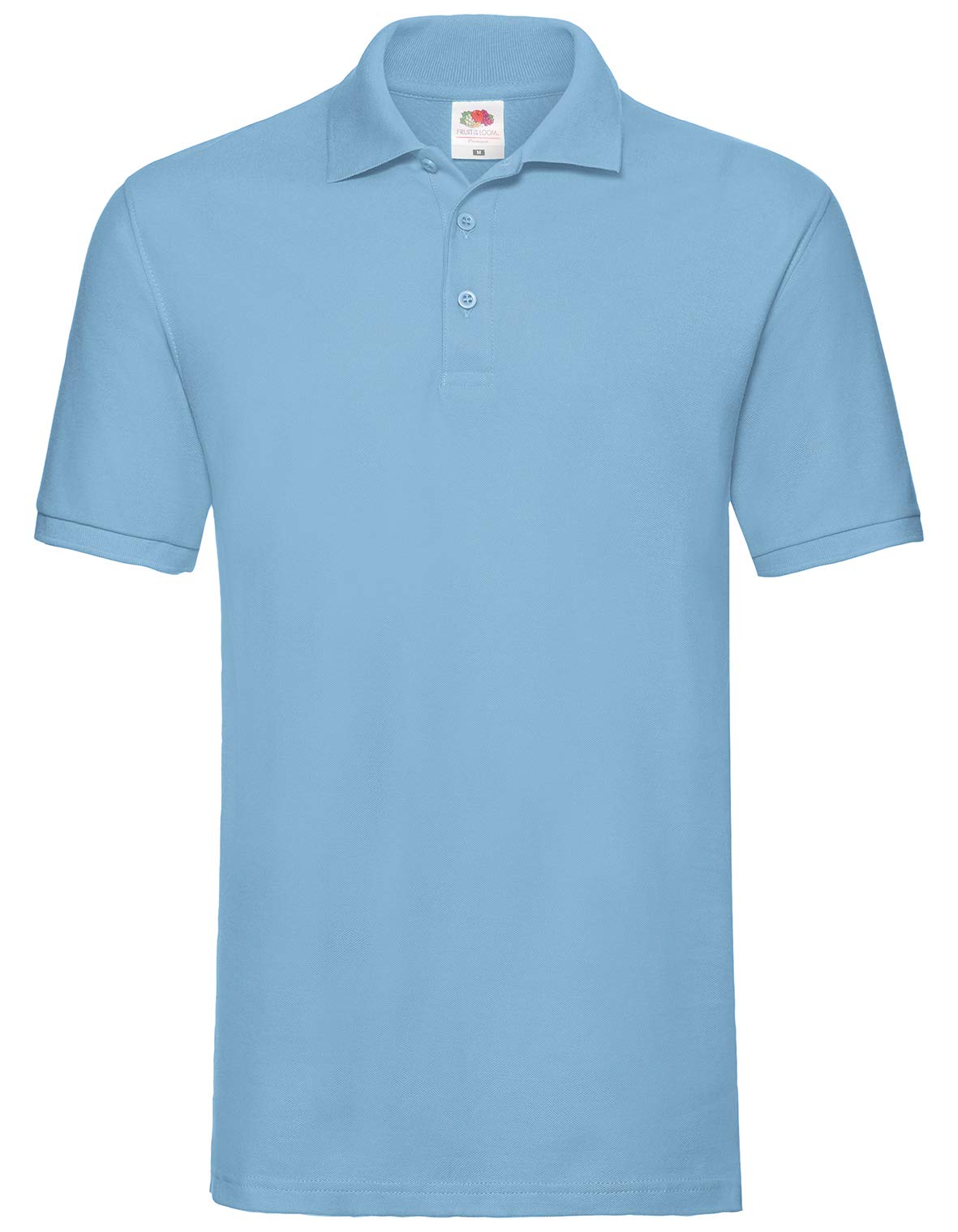 Fruit of the Loom Men's Polo Shirt - Blue - XXX-Large