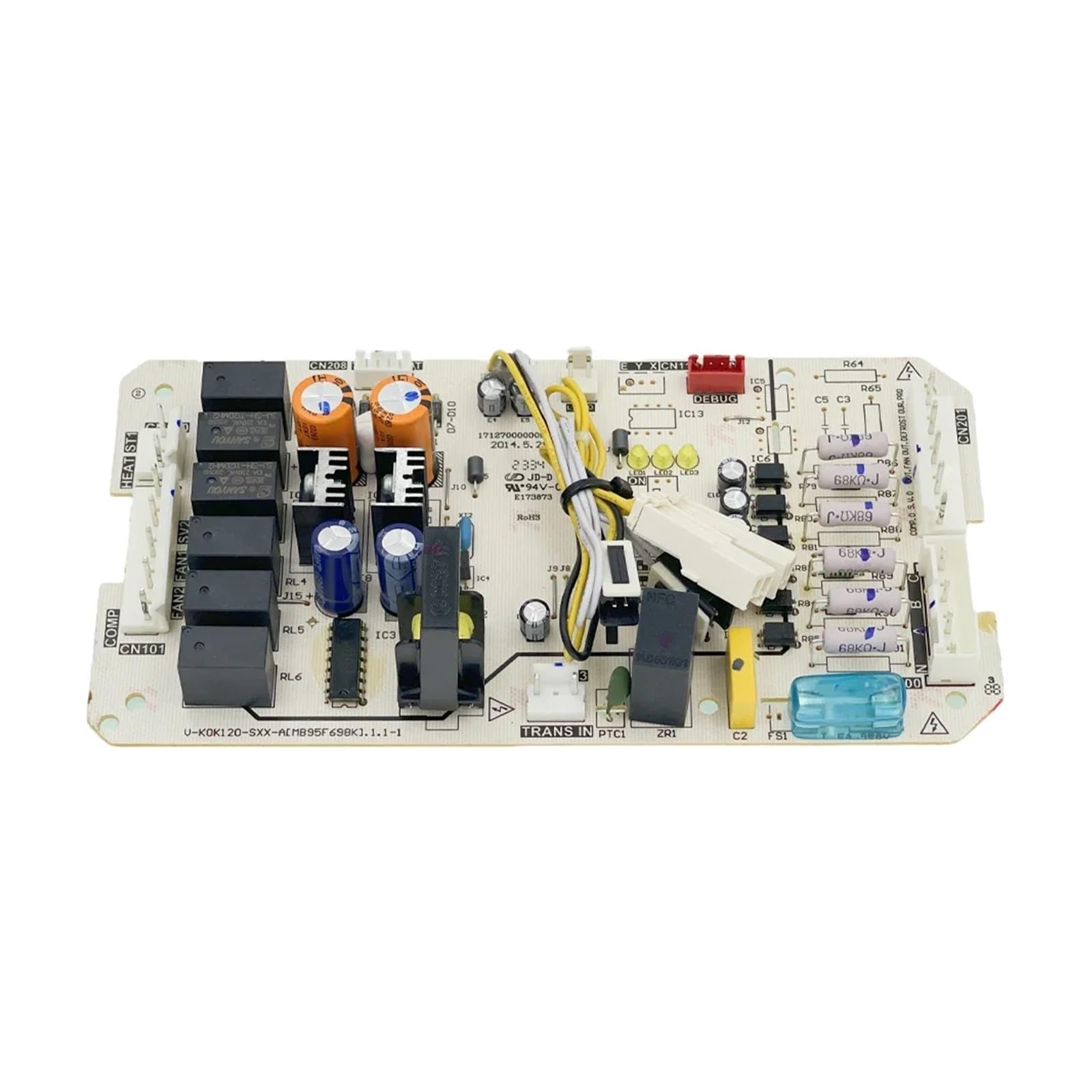X Psblty One Color V-Kok120-Sxx-A Circuit Pcb 17127000000960 Control Board Replace Kfr-75Lw/E-30，Compatible For Midea， Air Conditioner Circuit Board