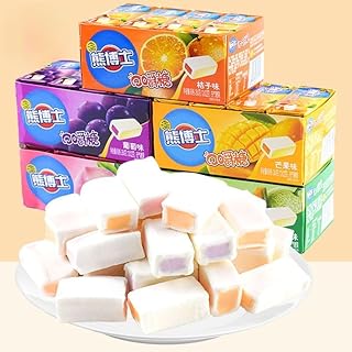 6種類の味フルーツガムキャンディ ミックスフルーツバブルガム 6种口味水果口香糖糖果 22g/片 混合水果泡泡糖 果汁软糖 芒果葡萄桃子橙子 休闲小吃 果汁グミ、マンゴー、ブドウ、桃、オレンジ、カジュアルスナック 中式小吃,家庭水果零食,健康休闲零食 中華菓子 家庭スナック、健康カジュアルスナック (葡萄,18個)