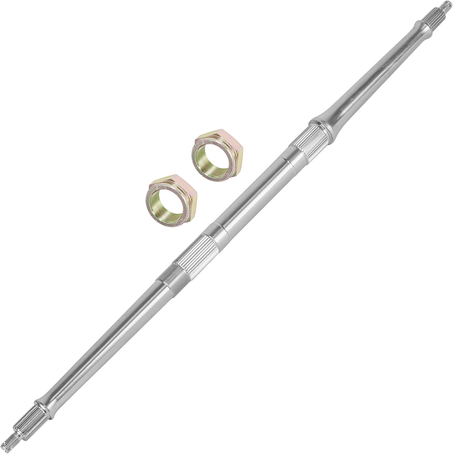 Caltric Rear Axle Shaft with Nut compatible with Yamaha Banshee 350 YFZ350 1987 1989 1990 1991-2006